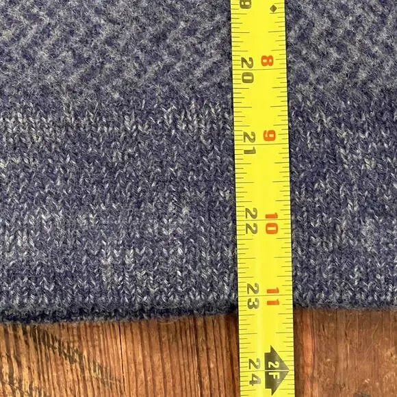 FAHERTY Sweater Crewneck Women's Large (Medium) 100% Merino Wool Blue Gray READ - Picture 8 of 13